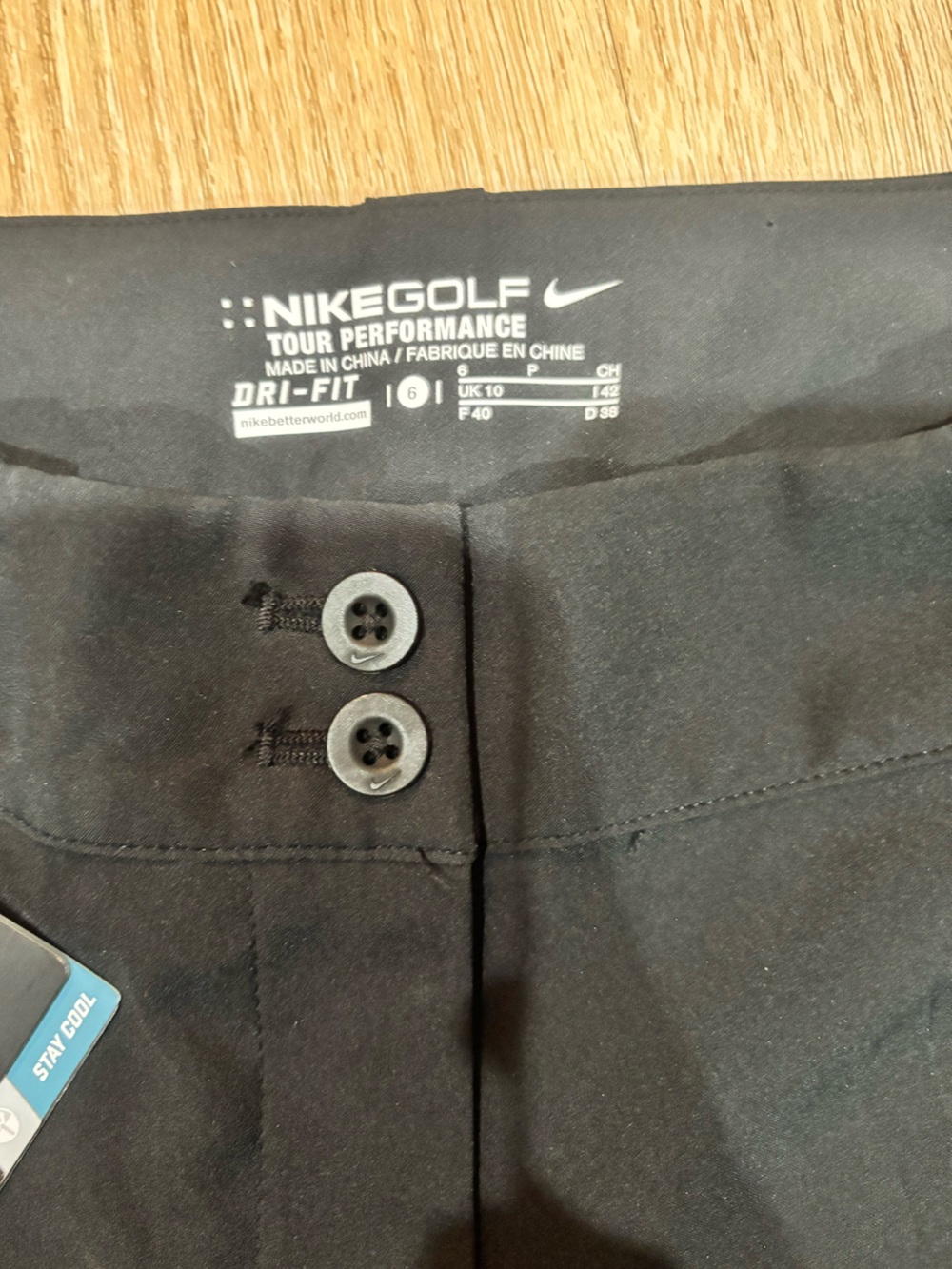 Nike Black Golf Pants with Tag - Picture 3 of 6